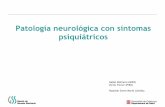 Patología neurológica con síntomas psiquiátricos€¦ · matrices wais-iii velocidad de procesamiento clave de nÚmeros wais-iii 3.2.1 valoraciÓn neuropsicolÓgica . notas t