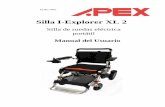 Silla I-Explorer XL 2 - Ortopinos · Mantener herramientas y objetos metálicos alejados de los polos positivo y negativo de la batería. Si los dos polos se tocaran accidentalmente