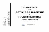 memoria 13 14 - unizar.esdiis.unizar.es/Memorias/memoria-13-14.pdf · José Carlos Ciria Cosculluela (hasta el 22 de enero de 2014) Diego Gutiérrez Pérez ... 4. PERSONAL DEL DEPARTAMENTO