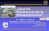 ¿Qué Es Resiliencia de la Infraestructura?... · turismo, interrupción del abastecimiento de alimentos, bienes y servicios en la zona y en las aledañas. Recientemente los sismos