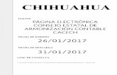 CHIHUAHUA - gob.mxhacienda.gob.mx/conac/Entidades Federativas Implementacin 2017 … · instituto de capacitacion para el trabajo del estado de chihuahua casa de las artesanias del