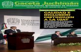 Segundo Informe de Actividades CALIDAD E INCLUSIÓN …gacetajuchiman.ujat.mx/wp-content/uploads/2018/05/Gaceta-083-fin… · fo Pontigo Loyola consideró que “uno de los grandes