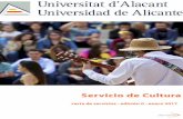 carta de servicios - edición 0 - enero 2017 · • Asesorar otras unidades de la universidad sobre la organización de actividades que estén relacionadas Aula de música C11 - C13