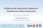 Políticas de Educación Superior: Tendencias Internacionales200.6.99.248/~bru487cl/files/UAH_ClaseJJB_250509.pdf · (funciones de archivo, biblioteca, banco de datos) Deliberación