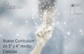 Nuevo Currículum de 3° y 4° medio Ciencias Naturales€¦ · Temas de la presentación •Antecedentes y contexto de las Nuevas Bases Curriculares 3° y 4° medio •Organización