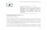 Comisión Nacional de los Derechos Humanosinforme.cndh.org.mx/uploads/menu/30088/Rec_2017_017.pdf · 2017-12-05 · 8. Acuerdo de Atracción e inicio de expediente de oficio de fecha