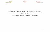 MEMÒRIA ANY 2016 SCCLP. PEDIATRIA DELS PIRINEUS,...com a Director Assistencial de la Fundació Sant Hospital i, amb la incorporació dels ginecòlegs al desembre del 2016, ha ampliat