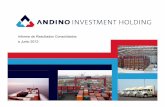 AIH reporte a junio 2012 - Andino Investment Holding€¦ · Soluciones Logísticas y Carga de proyectos 21,843 17.3% 24,547 19.7% 12.4% Negocios Logísticos 15,148 12.0% 14,891 11.9%