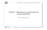 Tema 4 – Algoritmos y protocolos de encaminamiento · 2017-06-16 · 5 Ramón Agüero Calvo Redes Telefónicas – Tema 4: Algoritmos y protocolos de encaminamiento Elementos y