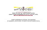 INFORMACIÓN SOBRE PANELISTAS PARTICIPANTES · Económico y Social de la Benemérita Universidad Autónoma de Puebla (BUAP). Licenciada en Administración Turística por la BUAP.