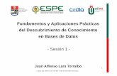 Sesión 1 [Modo de compatibilidad]dspace.cedia.org.ec/bitstream/123456789/965/2/Sesión_01.pdf · en Bases de Datos - Sesión 1 - Juan Alfonso Lara Torralbo ... • El resultado de
