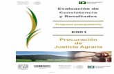 Índice - Procuraduría Agraria...Evaluación 2016 (PAE), y tiene como propósito evaluar la gestión y los resultados del programa que se encuentra bajo la responsabilidad de la Procuraduría