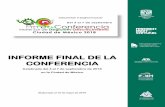 INFORME FINAL DE LA CONFERENCIA · 2020-03-06 · Informe de la Primera Conferencia Norte-Sur sobre Degrowth-Descrecimiento, Ciudad de México 2018 6 científicas, profesionales,