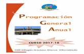 PROGRAMACIÓN GENERAL ANUAL Curso 2017-18ceip-gracianoatienza.centros.castillalamancha.es/... · PROGRAMACIÓN GENERAL ANUAL Curso 2017-18 3 1. INTRODUCCIÓN Comenzamos este curso