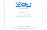 OGA-GOI-010 Criterios para la Acreditación de · A continuación se describen los requisitos de la Norma ISO/IEC 17020 para los cuales la OGA ha establecido criterios para la acreditación,