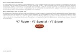 V7 Racer - Special - Stone - User's manual - E-GB - 06/2012 · 7. 8. V7 Racer - V7 Special - V7 Stone Cap. 01 Normas generales Chap. 01 General rules 9. Introducción NOTA ESTIMADO