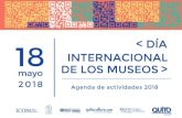 DÍA INTERNACIONAL DE LOS MUSEOS 2018 · DÍA INTERNACIONAL DE LOS MUSEOS 2018 PRESENTACIÓN Desde 1977, por iniciativa del ICOM (Consejo Internacional de Museos), los museos del