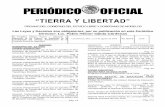 PERIÓDICO OFICIAL · 2019-08-21 · vigor al día siguiente de su publicación en el Periódico Oficial “Tierra y Libertad”, Órgano de difusión del Gobierno del Estado de Morelos.