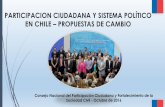 PARTICIPACION CIUDADANA Y SISTEMA POLÍTICO EN CHILE ... · PARTICIPACION CIUDADANA Y SISTEMA POLÍTICO ... participación ciudadana en la gestión pública, se reconoce la participación