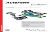 AutoForm Explorer · El proceso de estampación afecta al aspecto de la superficie lo que influye en la calidad de la misma. AutoForm-Explorer permite la rápida visualización de