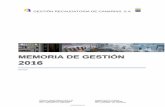 MEMORIA DE GESTIÓN 2016 - GRECASAgrecasa.es/estatico/empresa/memoria_gestion/pdf/... · V. Servicios en Materia Tributaria 29 1. Información y asistencia en materia tributaria.