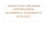 ESTRUCTURA ORGANICA CENTRALIZADA. SALAMANCA, …salamanca.gob.mx/Transparencia/InfoPublica/2Organigrama/pdf/org… · MARTÍN RODRIGUEZ AYALA. DIRECTOR GENERAL DE MOVILIDAD. I. DIRECCIÓN