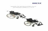 MANUAL DE INSTRUCCIONES SILLA DE RUEDAS …El ajuste de la altura del asiento de la silla de ruedas se efectúa en 4 pasos de 30mm cada uno (42, 45, 48, 51cm en la Caneo E y S 48,