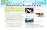 RECURSOS NATURALES - materialeseducativos.org · Los recursos naturales (RR. NN.) son todos los componentes que ubicamos en la naturaleza y que son susceptibles de ser aprovechados