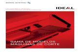 GAMA DE MODELOS MأپQUINAS DE CORTE - Gama de modelos Cizallas de rodillo IDEAL 1030 IDEAL 1031 IDEAL