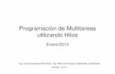 Programación de Multitareas utilizando Hiloslcomp89.fi-b.unam.mx/licad/assets/Programacion... · Las tareas pueden ser implementadas en funciones separadas o bien por iteraciones