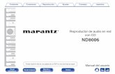con CD Reproductor de audio en red - Marantzmanuals.marantz.com/ND8006/EU/ES/download.php?... · Conexión y reproducción desde un ordenador (USB-DAC) 62 Conexión y reproducción