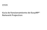 Guía de funcionamiento de EasyMP® Network Projection · Pasos para conectarse Siga los siguientes pasos para conectar la computadora al proyector y proyectar con EasyMP Network