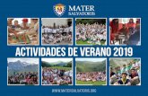 Actividades de VERANO 2019 - Colegios Mater Salvatorismadrid.matersalvatoris.org/wp-content/uploads/2019/04/Actividades... · • 1 monitor por cada 10 alumnos LUGAR: Athlone y Ballinasloe
