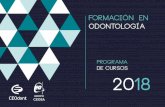 PROGRAMA DE CURSOS 2018 - Cursos de Formación en ... · Plan de Tratamiento 05-06-07/ Abril / 2018 Cirugía sobre Implantes 24-25-26 / Mayo / 2018 ... CURSO DE CARILLAS El Dr. Rábago