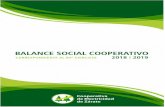  · 2 El presente Balance Social Cooperativo – Reporte de Sostenibilidad Social, Económica y Ambiental, sigue los lineamientos establecidos por Cooperativas de las Américas, Regin