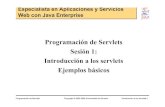 Programación de Servlets Introducción a los servlets ... · Programación de Servlets Copyright © 2003-2004 Universidad de Alicante Introducción a los servlets-7 Arquitectura
