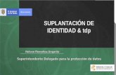SUPLANTACIÓN DE IDENTIDAD & tdp · 2019-10-25 · CAPÍTULO VI Protección al consumidor de comercio electrónico Obligaciones (50) e) Mantener en mecanismos de soporte duradero