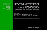 FONTES - Basdisynbasdisyn.net/pdf/separata 1.pdfFontes Linguae Vasconum (FLV), 123, urtarrila-ekaina, 2017, -28 11 Euskara Bariazioan / Basque in Variation (BiV): lehen urratsak ISSN: