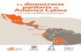 42.4 45.7% - OASLa democracia paritaria en América Latina: Los casos de México y Nicaragua / Comisión Interamericana de Mujeres. p. ; cm. (OAS. Documentos oficiales ; OEA/Ser.L)