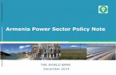 Armenia Power Sector Policy Note - World Bank · 2016-07-08 · South and Armenia-Iran pipelines 16 . om ssia. Capacity of North-South pipeline No spare capacity on North-South pipeline