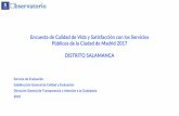 Presentación de PowerPoint - Madrid · Salamanca 2017 Madrid 28,0 19,6 26,6 24,5 9,2 26,3 0 10 20 30 40 50 60 70 80 90 100 La policía municipal Los bomberos SAMUR Protección Civil