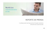 REPORTE DE PRENSA...REPORTE DE PRENSA Confederación de Empresarios Privados de Bolivia Dirección de Comunicación Haga clic y visite la página principal de cada periódico EMPRESARIOS