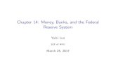 Chapter 14: Money, Banks, and the Federal Reserve Systemyluo/teaching/Econ1220/chapter14a.pdf · What About Credit Cards and Debit Cards? They are not included in the de–nitions