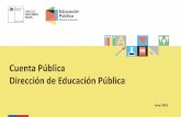 Cuenta Pública Dirección de Educación Pública · 2019-06-25 · • Los Establecimientos Educacionales son los encargados de asegurar los aprendizajes y la formación de sus estudiantes.