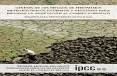 GESTIÓN DE LOS RIESGOS DE FENÓMENOS METEOROLÓGICOS ... · de desastres y en gestión y reducción de riesgos de desastre, una comunidad mayormente nueva para el IPCC, aunaron esfuerzos