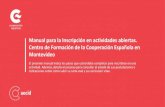 Presentación de PowerPoint - APC Colombia€¦ · El presente manual indica los pasos que usted debe completar para inscribirse en una actividad. Además, detalla el proceso para
