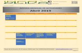 AGENDA MENSUAL DE ACTIVIDADES Abril 2019 - infaoliva de... · 2019-12-30 · desaparecer, en su mayor parte, la cuantía de 25,02 M inyectada en 2018, operación en la que CVC alcanzó