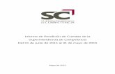 Informe de RC de SC jun 2014 - may 2015 sep 02 2015 · del SIS. El CD de la SC ordenó el cese del acuerdo a estas sociedades y les impuso una multa del 1.2% de sus ventas totales
