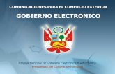 GOBIERNO ELECTRONICO€¦ · Gobierno Electrónico. Propuesta de la Ley del Sistema Nacional de Informática y Gobierno Electrónico y adecuación de las Leyes de Procedimiento Administrativo