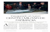 Inaugurado el nuevo Centro MIlItar de FarMaCIa...2020/03/13  · Burgos, Madrid y Córdoba, especiali-zados en comprimidos y formas semi-El ministro de Defensa, Pedro Morenés observa